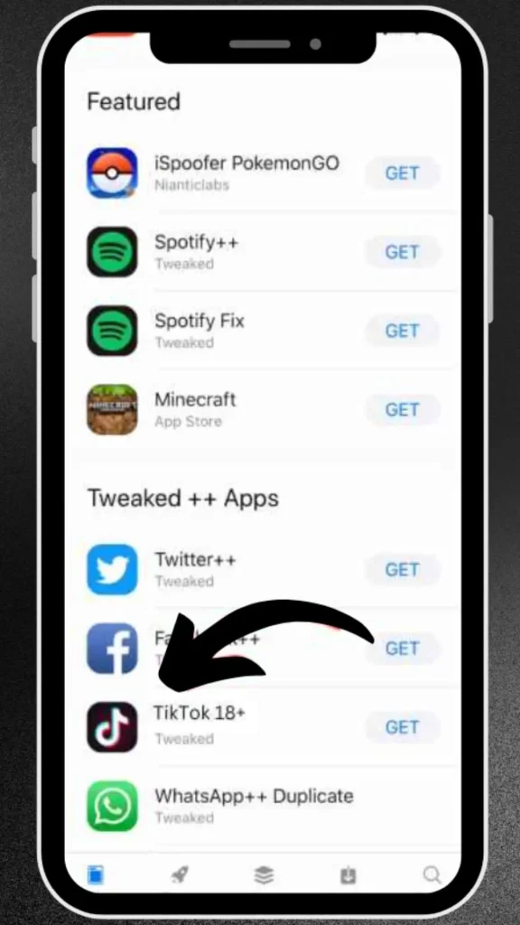 Aplikasi pencarian TikTok 18 untuk iOS